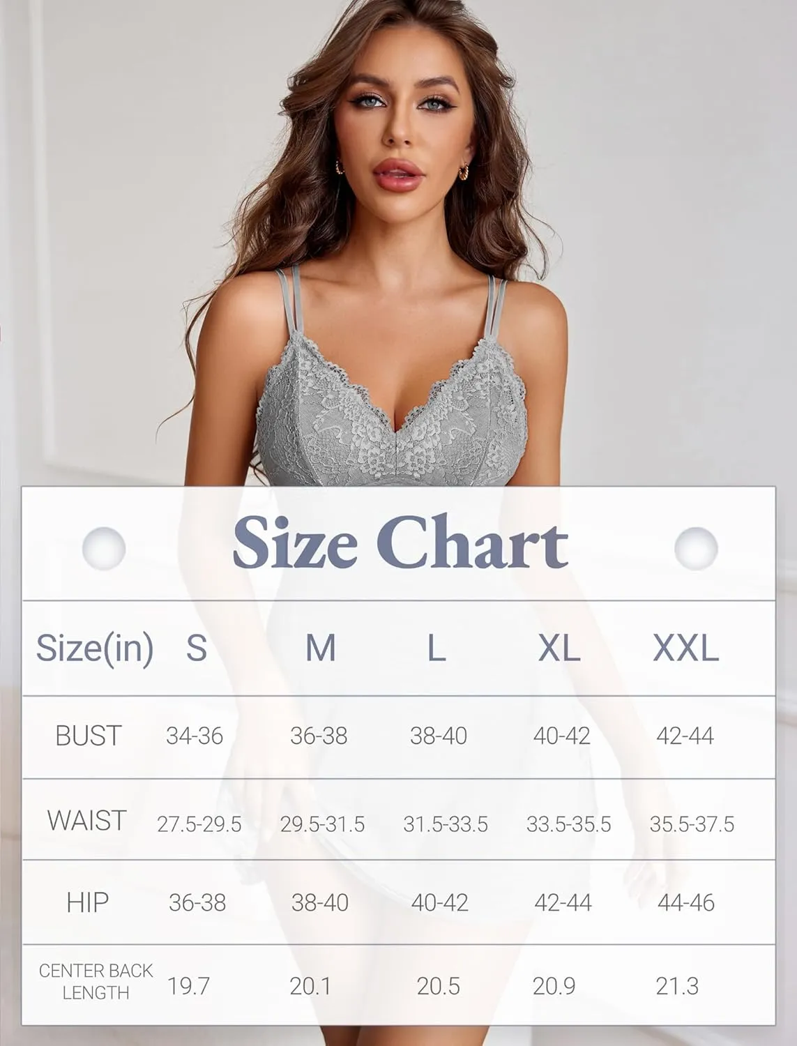 Avidlove Women's Lingerie Sexy Nightgowns Spaghetti Strap Chemise Babydoll Side Slit Women Sleepwear