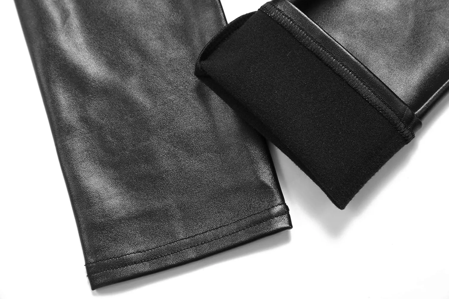 Cheapestbuy Women's Stretchy Faux Leather Leggings High Waisted Pleather Pants Sexy PU Butt Lifting Leather Tights