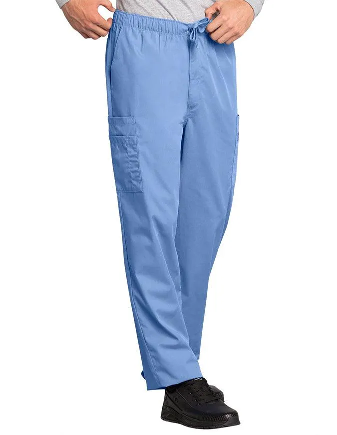 Cherokee Workwear Men's Drawstring Cargo Tall Scrub Pant