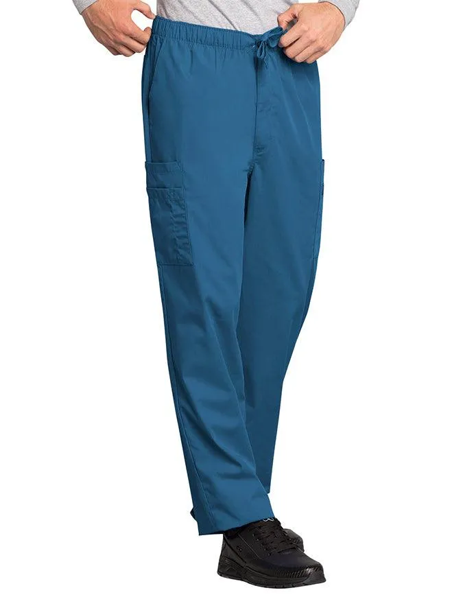 Cherokee Workwear Men's Drawstring Cargo Tall Scrub Pant