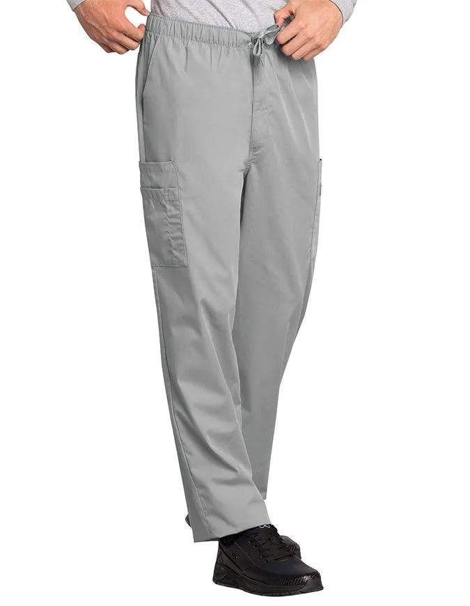 Cherokee Workwear Men's Drawstring Cargo Tall Scrub Pant
