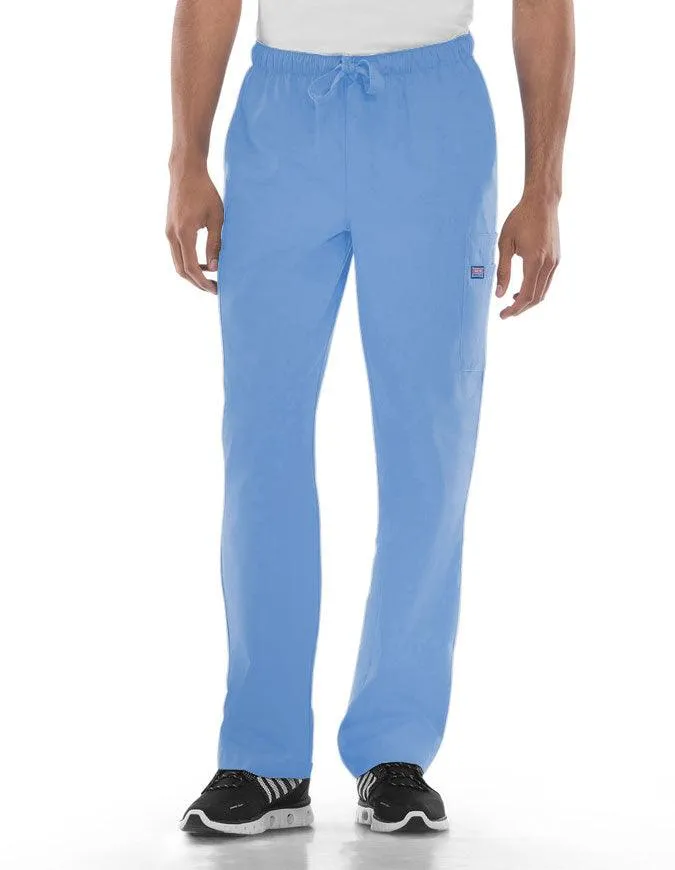 Cherokee Workwear Men's Drawstring Cargo Tall Scrub Pant