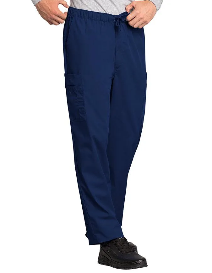 Cherokee Workwear Men's Drawstring Cargo Tall Scrub Pant
