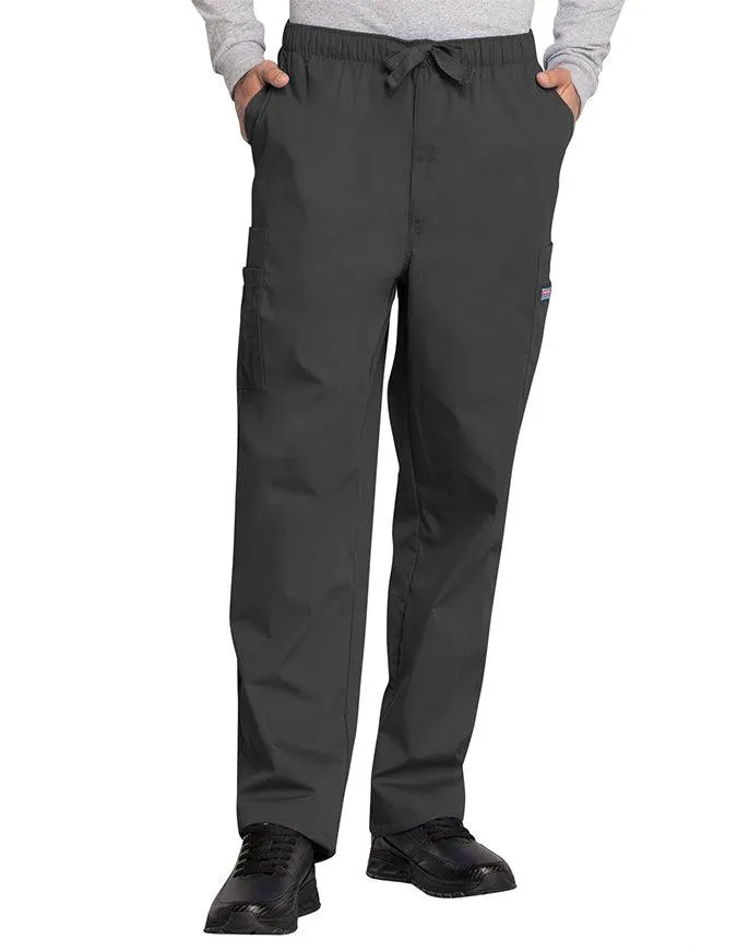 Cherokee Workwear Men's Drawstring Cargo Tall Scrub Pant