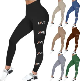 Football Leggings for Women High Waisted Pants for Women Tummy Control Leggings Yoga Pants Soft Buttery Tights