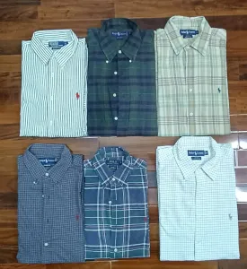 G0091 Vintage Polo Ralph Lauren Full Sleeve Shirts 18 Pieces