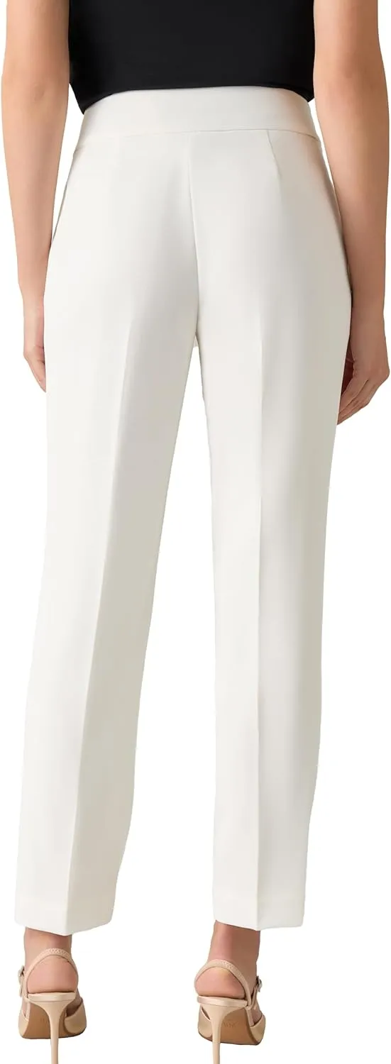 Kasper Women's Petite Stretch Straight-Leg Slim Pant