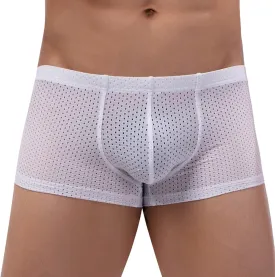 Mens Underwear Boxers Men's Solid Mesh Net Breathable Reguard Rise Pouch Boxer Briefs Sports Underpants Trunks