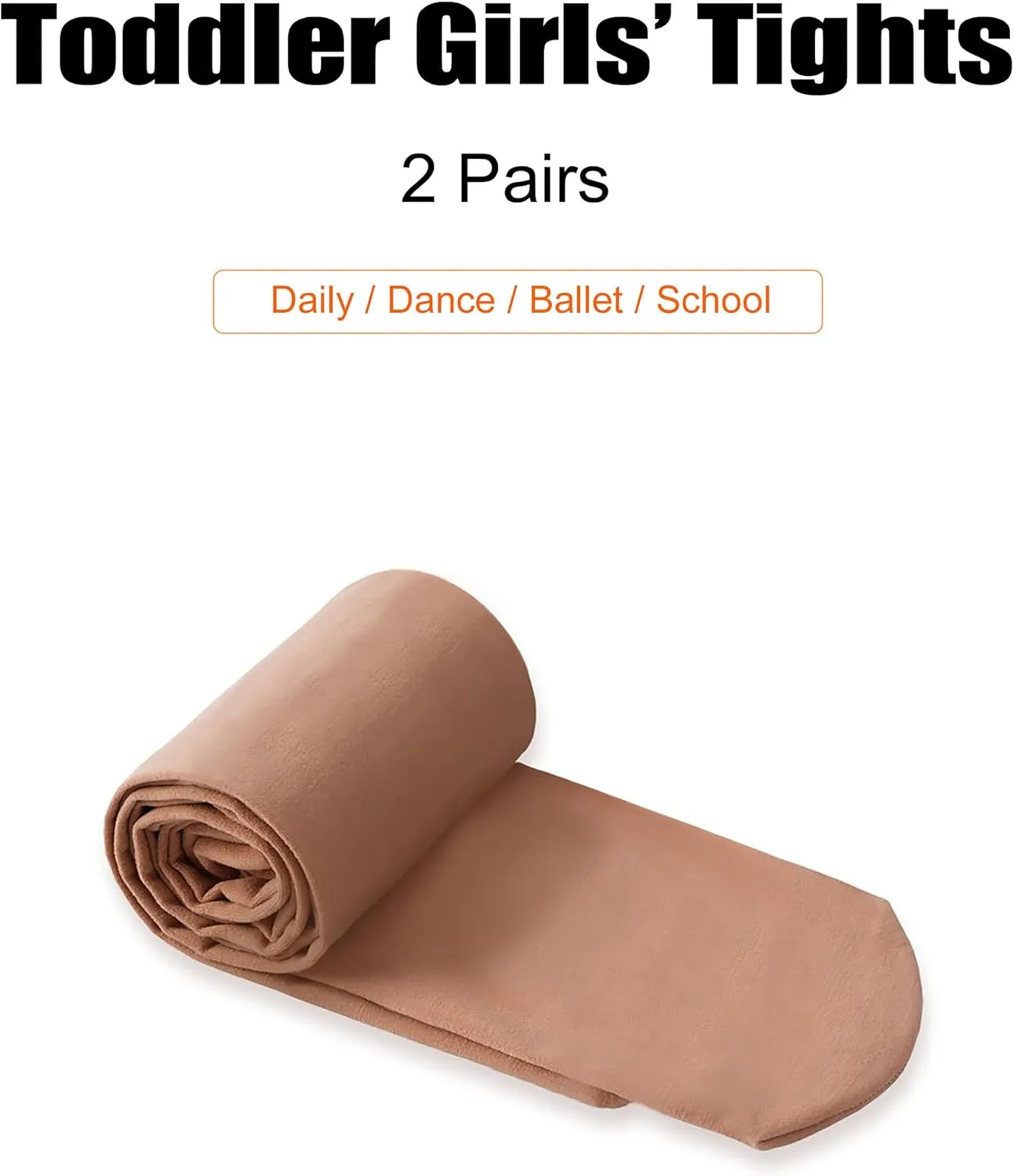 Toddler Girls Tights Dance Ballet Footed Leggings Ultra Soft Stockings for Kids Students