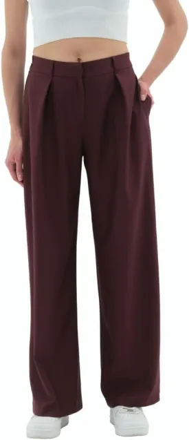 Wide Leg Work Pants Womens Elastic High Waisted Casual Office Dress Pants Trousers with Pocket Normal and Plus Size Slacks