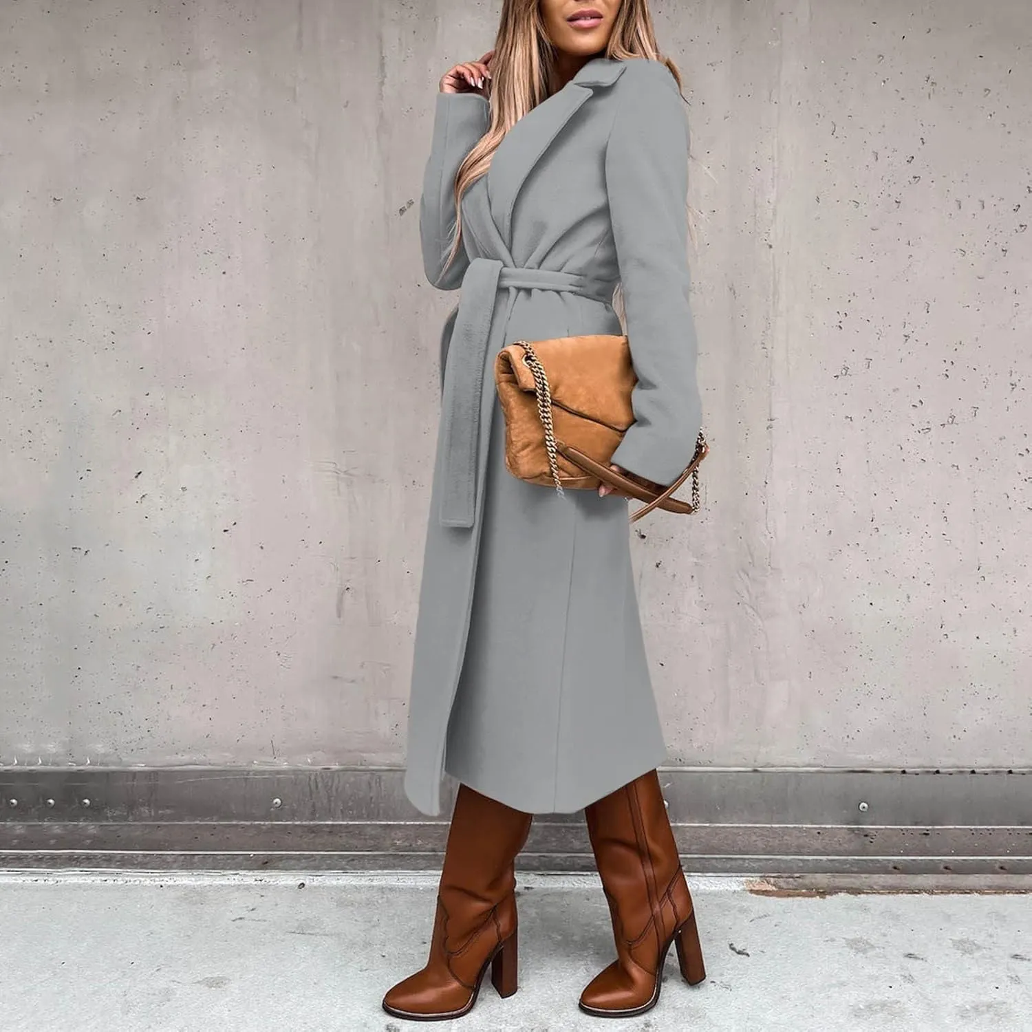 Womens Trench Coat Waterproow Jacket Loose Fitting Warm Winter Outwear Fashion Lapel Rain Trench Coat Women with