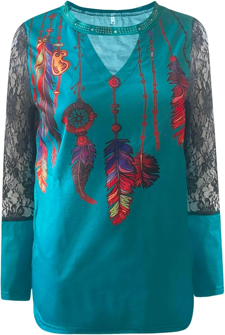 Womens Tunic Tops Sexy Criss-Cross Long Sleeve Blouse Lace Cut Out Cold Shoulder Tops Dressy Basic Shirts